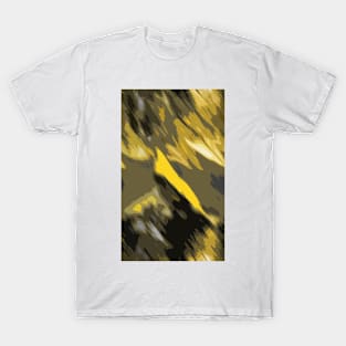 Yellow and Grey Abstract T-Shirt